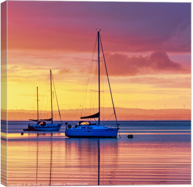 Lamlash Sunrise, Isle Of Arran Canvas Print by Jim Monk
