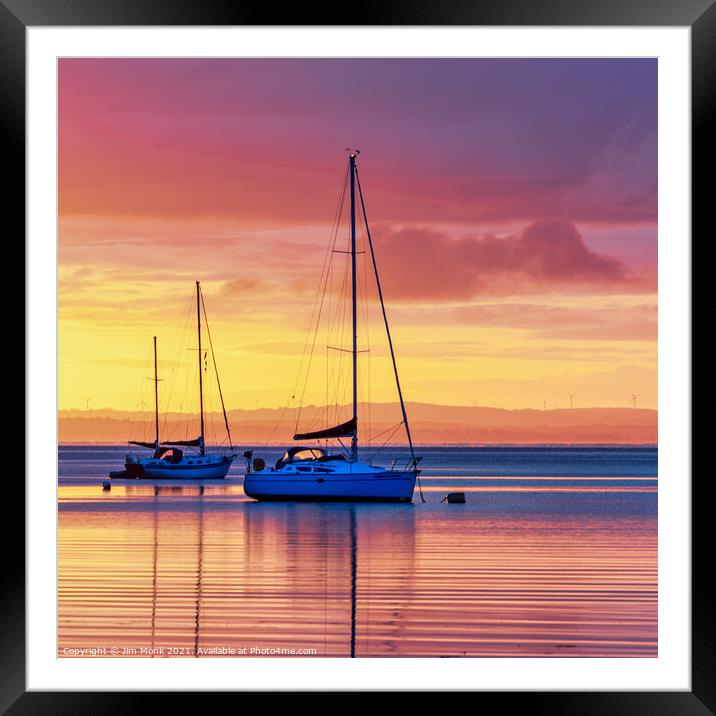 Lamlash Sunrise, Isle Of Arran Framed Mounted Print by Jim Monk
