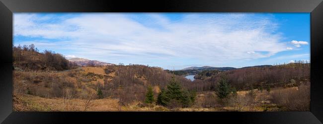 Panoramic Trossachs Framed Print by Tommy Dickson