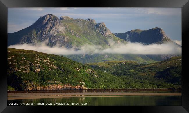Ben Loyal from Kyle of Tongue, Sutherland, Northern Scotland Framed Print by Geraint Tellem ARPS