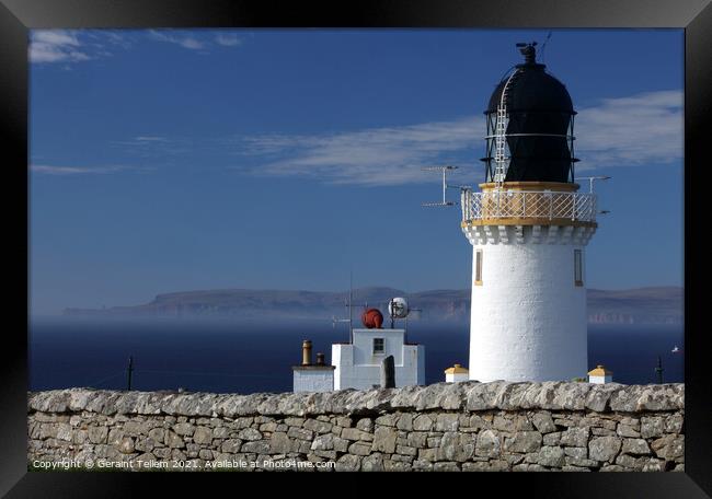 Dunnet Head Lighthouse and Orkney, Caithness, Scotland Framed Print by Geraint Tellem ARPS