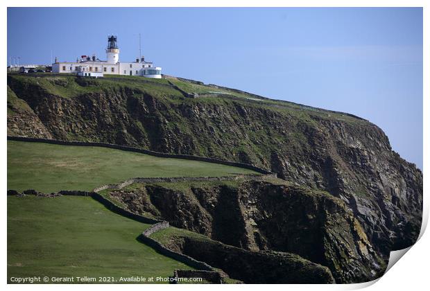 Sumburgh Head and Lighthouse, Mainland, Shetland, Scotland Print by Geraint Tellem ARPS