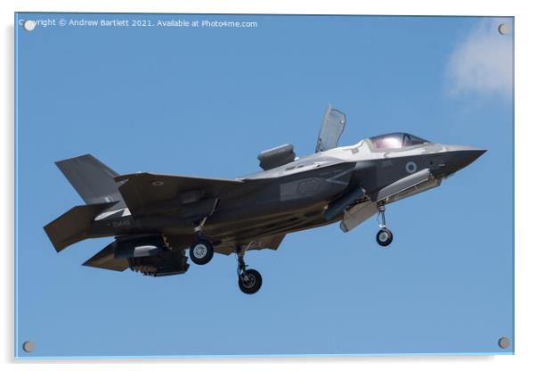 US Air Force F-35 Acrylic by Andrew Bartlett
