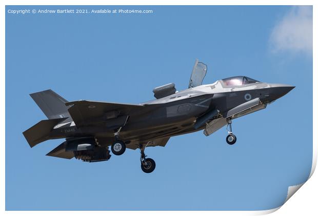 US Air Force F-35 Print by Andrew Bartlett