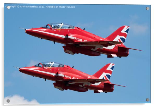 The Red Arrows Acrylic by Andrew Bartlett