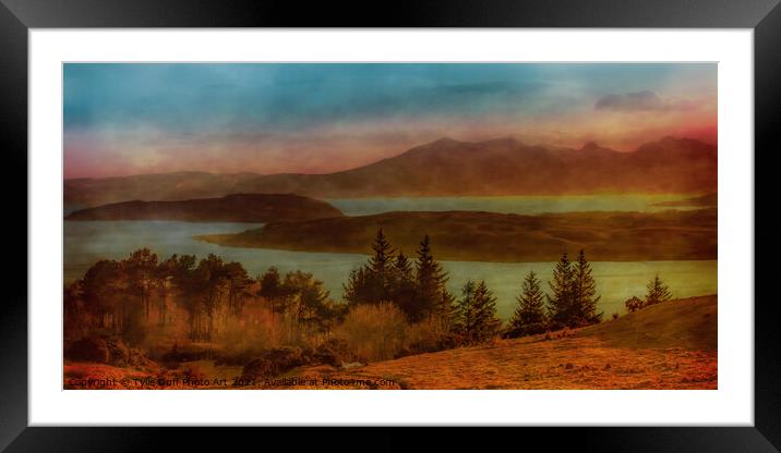 From Largs Across The River Clyde to Arran Framed Mounted Print by Tylie Duff Photo Art