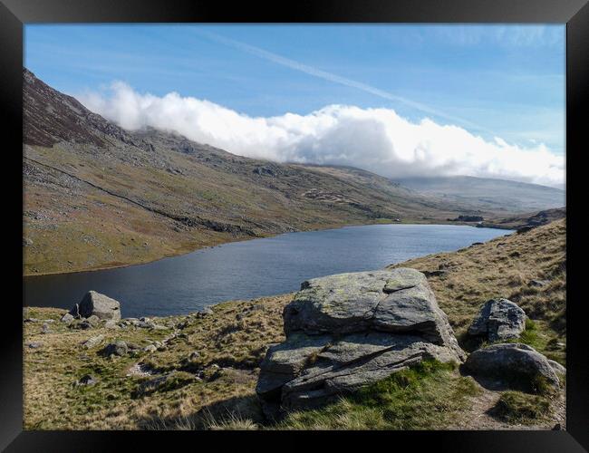 Low Cloud at Llyn Ogwen Framed Print by Wendy Williams CPAGB