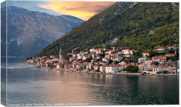 Hidden Gem of Montenegro Canvas Print by Peter Thomas