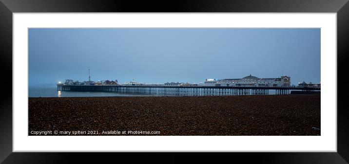 Brighton Pier  Framed Mounted Print by mary spiteri