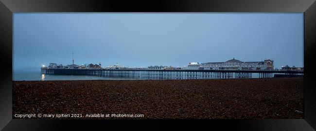 Brighton Pier  Framed Print by mary spiteri