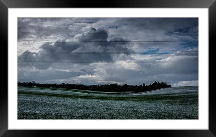 A dusting of Snow Framed Mounted Print by robin whitehead