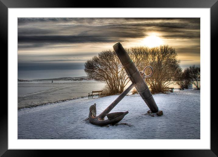 Looking Out To Sea, Oslo, Norway Framed Mounted Print by Weng Tan