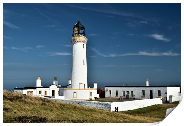 Mull of Galloway lighthouse, Drummore , Scotland Print by Peter Wiseman