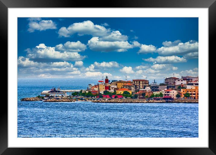 Colorful Coast of Southern Italy Framed Mounted Print by Darryl Brooks