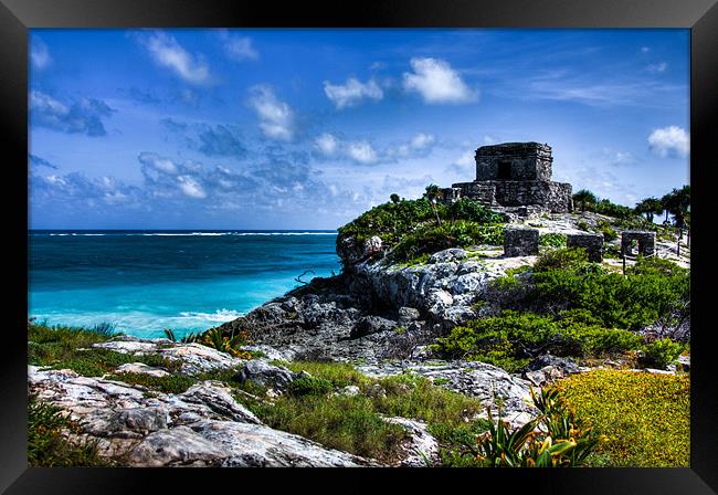 Temple of the Wind, Tulum, Mexico Framed Print by Weng Tan