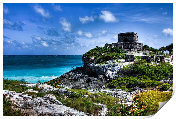 Temple of the Wind, Tulum, Mexico Print by Weng Tan
