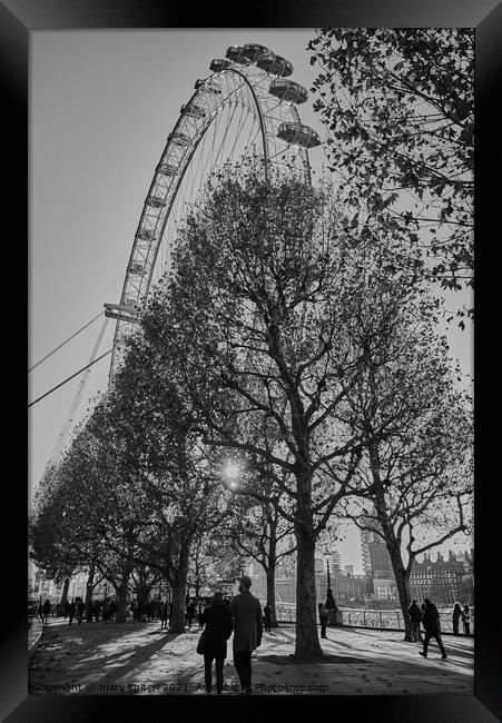 London Eye  Framed Print by mary spiteri