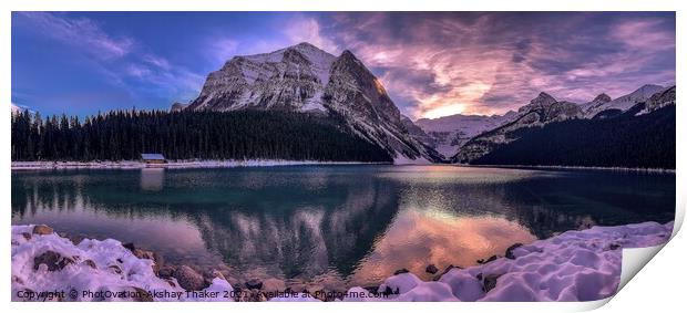 An Astonishing Golden hour landscape of Canada. Print by PhotOvation-Akshay Thaker