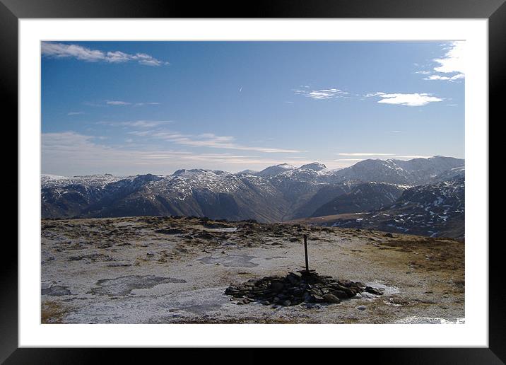 Scafell Pike Framed Mounted Print by Dave Parkin