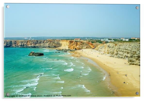 Algarve Beach Acrylic by Graham Prentice