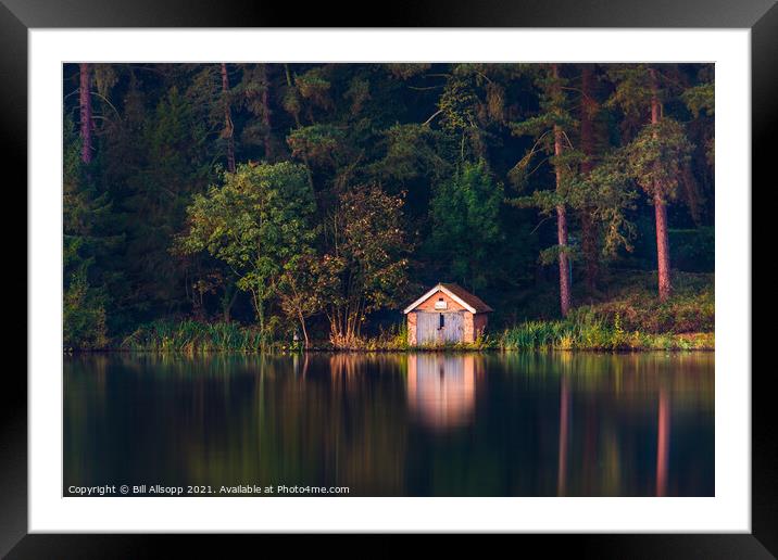 The boathouse. Framed Mounted Print by Bill Allsopp