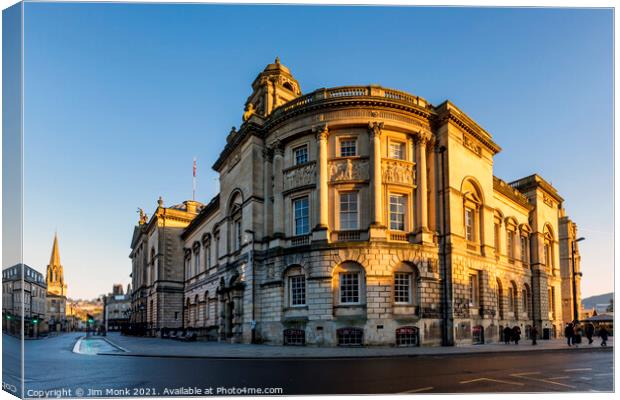  The Guildhall, Bath Canvas Print by Jim Monk