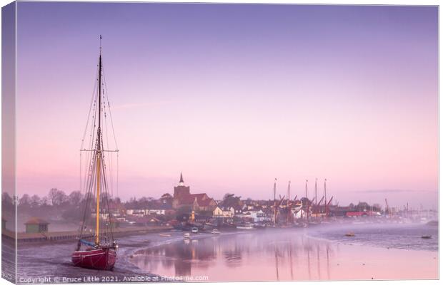 Mauve Morning in Maldon Canvas Print by Bruce Little