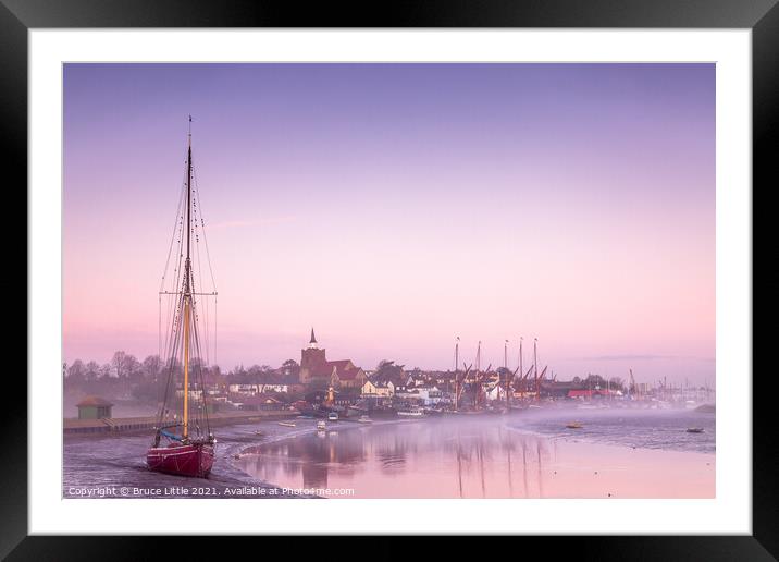 Mauve Morning in Maldon Framed Mounted Print by Bruce Little
