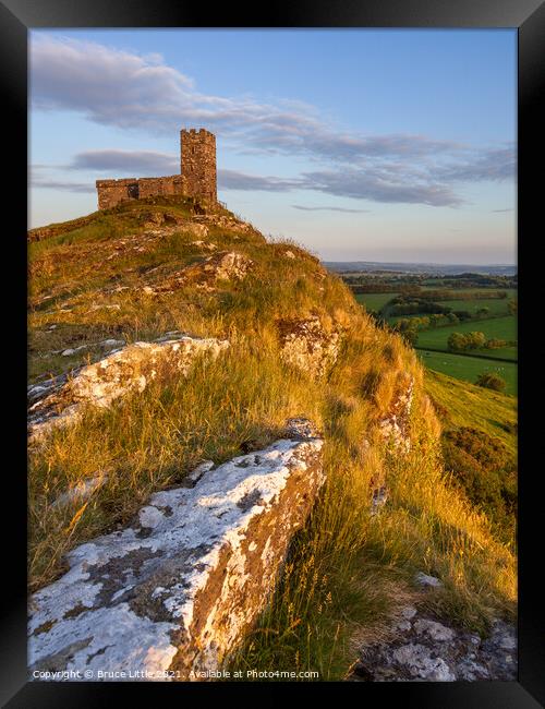 Early Evening at Brentor Framed Print by Bruce Little