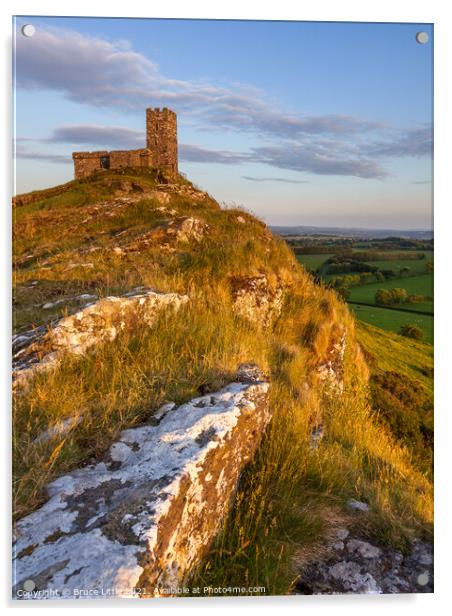 Early Evening at Brentor Acrylic by Bruce Little