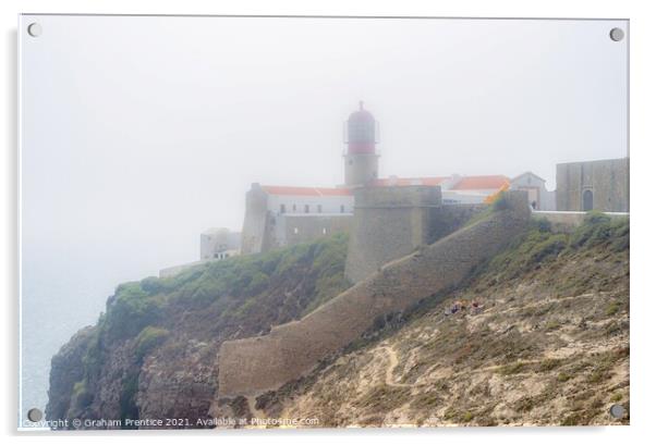 Cape St. Vincent Lighthouse, Algarve Acrylic by Graham Prentice