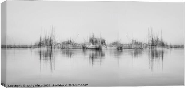 falmouth,Falmouth Harbour, Cornwall Impression pho Canvas Print by kathy white