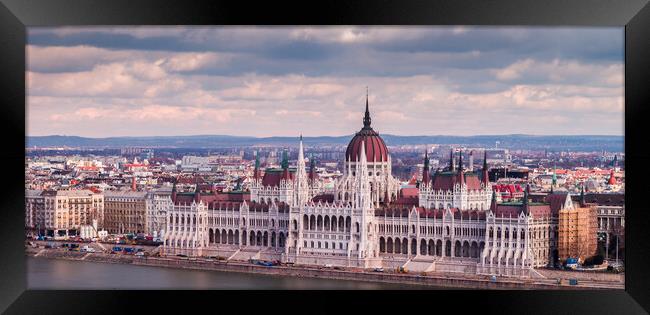 Hungarian Parliament Building  Framed Print by Jason Wells
