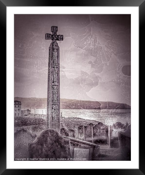 Gothic Whitby Graveyard Framed Mounted Print by Heather Sheldrick