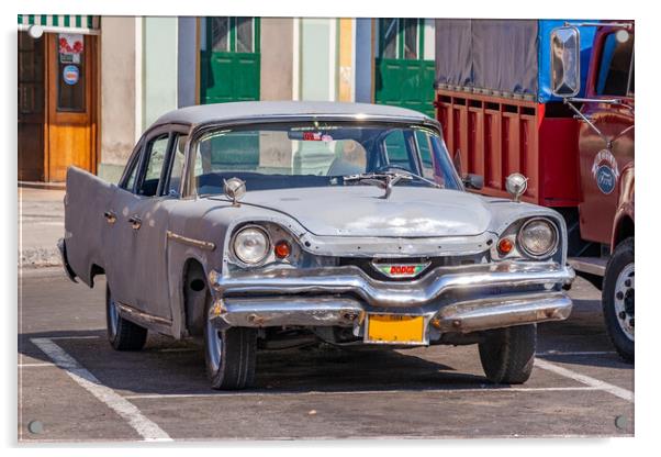 Cuban Car Acrylic by Roger Green