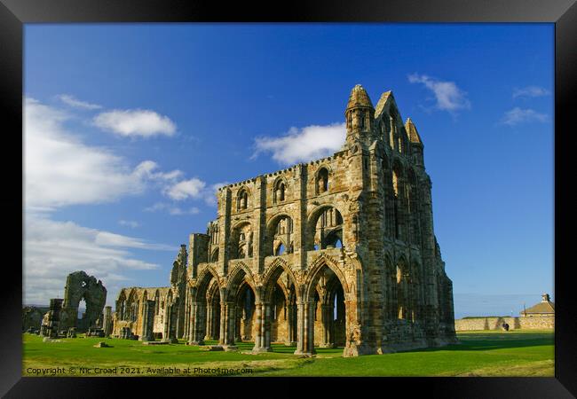 Whitby Abbey Framed Print by Nic Croad