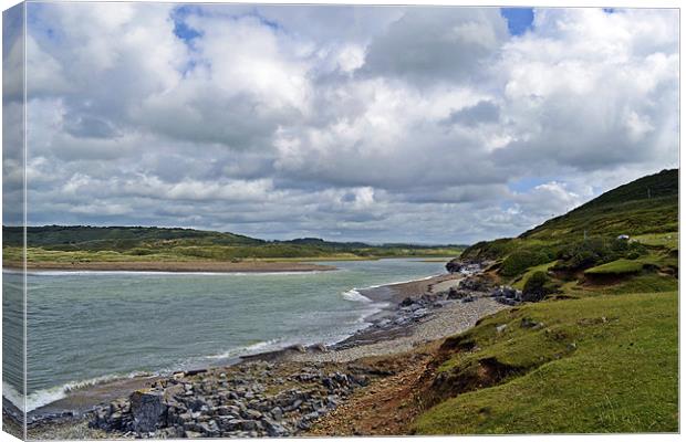 Ogmore-By-Sea Canvas Print by Donna Collett