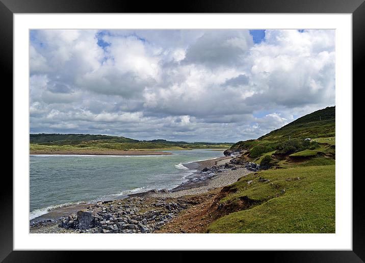 Ogmore-By-Sea Framed Mounted Print by Donna Collett
