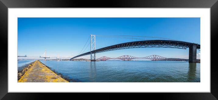 Three Bridges Panorama Framed Mounted Print by Tommy Dickson
