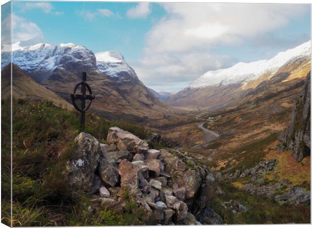 The Ralston Cairn, Glen Coe, Scotland. Canvas Print by Tommy Dickson