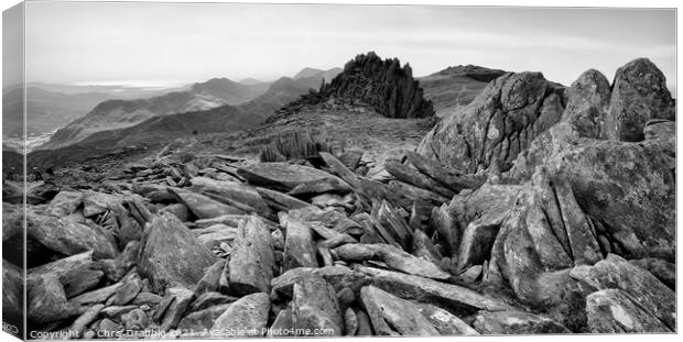Castle of the Winds, Glyder Fach Canvas Print by Chris Drabble