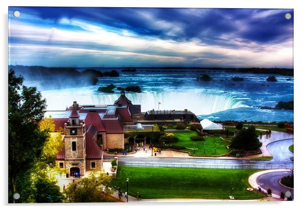 Niagara Falls, Ontario, Canada Acrylic by Weng Tan