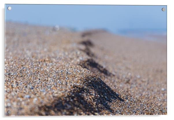 Shingle on the beach at Cley next the Sea Acrylic by Jason Wells