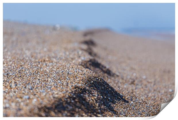 Shingle on the beach at Cley next the Sea Print by Jason Wells