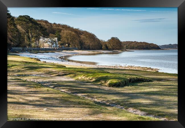 The Shore, Arnside Framed Print by Liz Withey