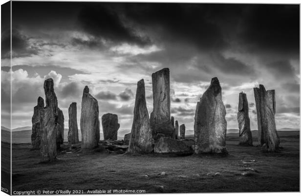 Callanish Standing Stones Canvas Print by Peter O'Reilly