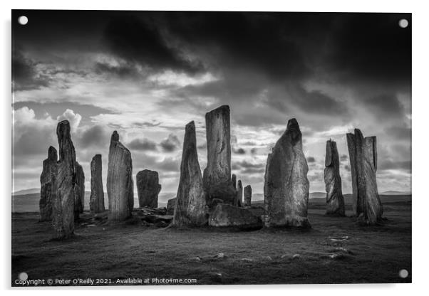 Callanish Standing Stones Acrylic by Peter O'Reilly