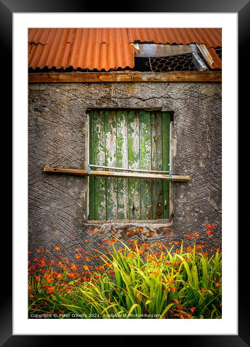 Window Framed Mounted Print by Peter O'Reilly
