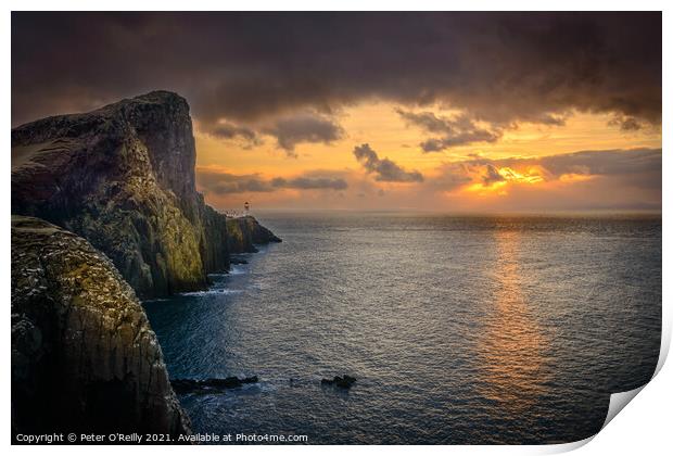 Sunset at Neist Point Print by Peter O'Reilly