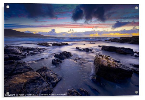 Traigh Allathasdall, Isle of Barra Acrylic by Peter O'Reilly